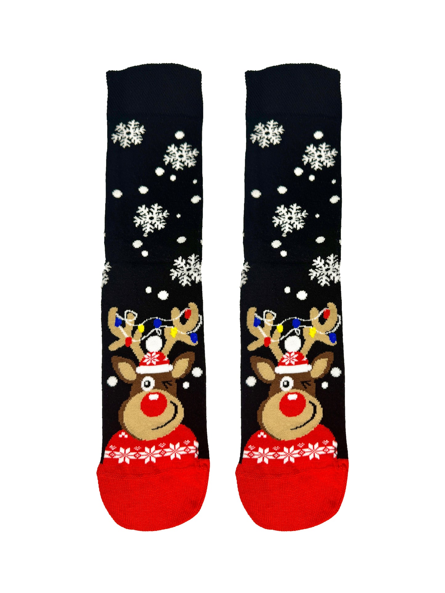 Snow Globe Reindeer Christmas Socks