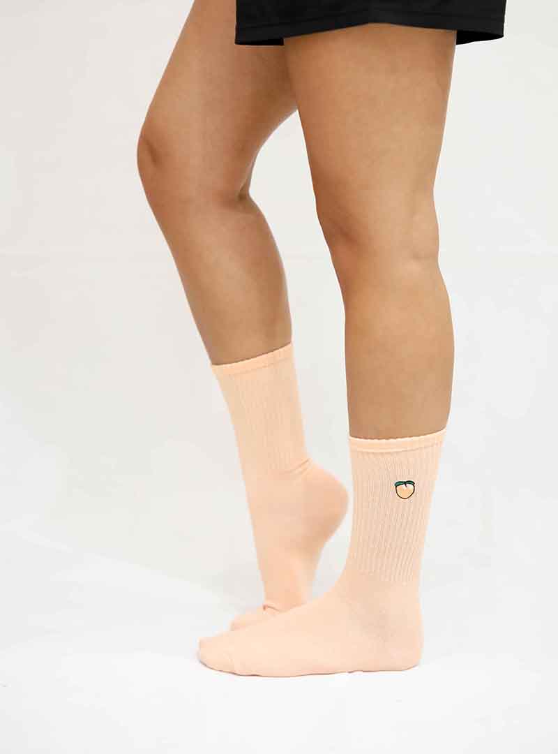 Embroidered Peach