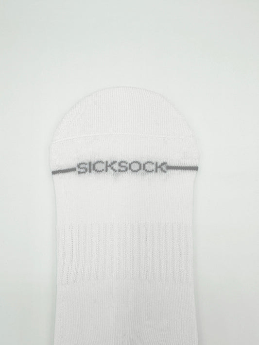 Cushioned Ankle Socks White/Grey