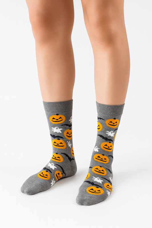 Pumpkin Halloween Socks 3