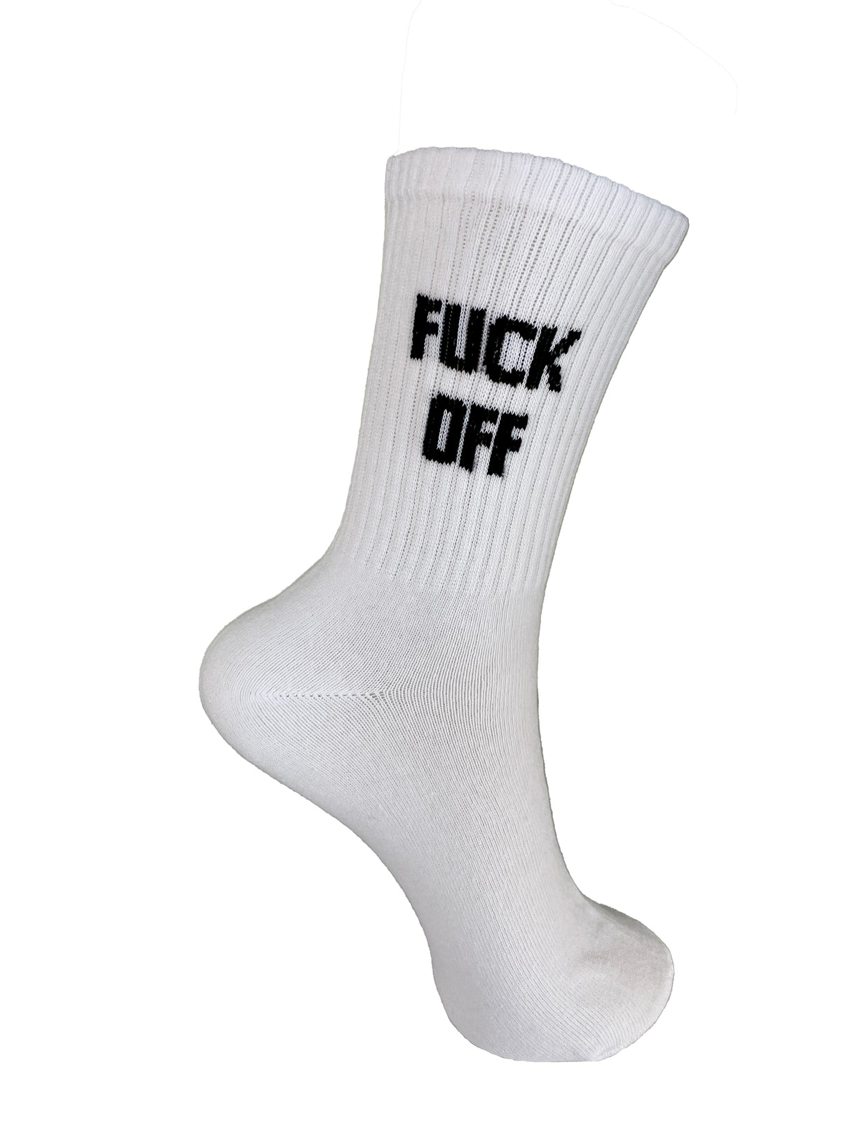 Sock F F*ck Off white socks – SickSock