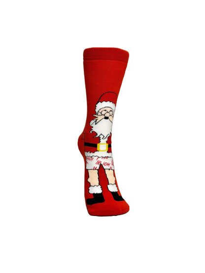 Santa's Cheeky Greetings Christmas Socks