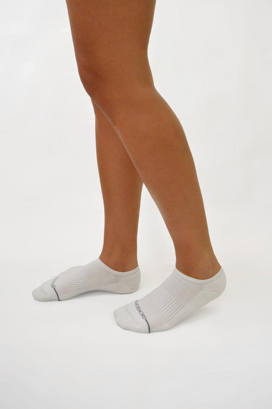 Cushioned Ankle Socks White/Grey